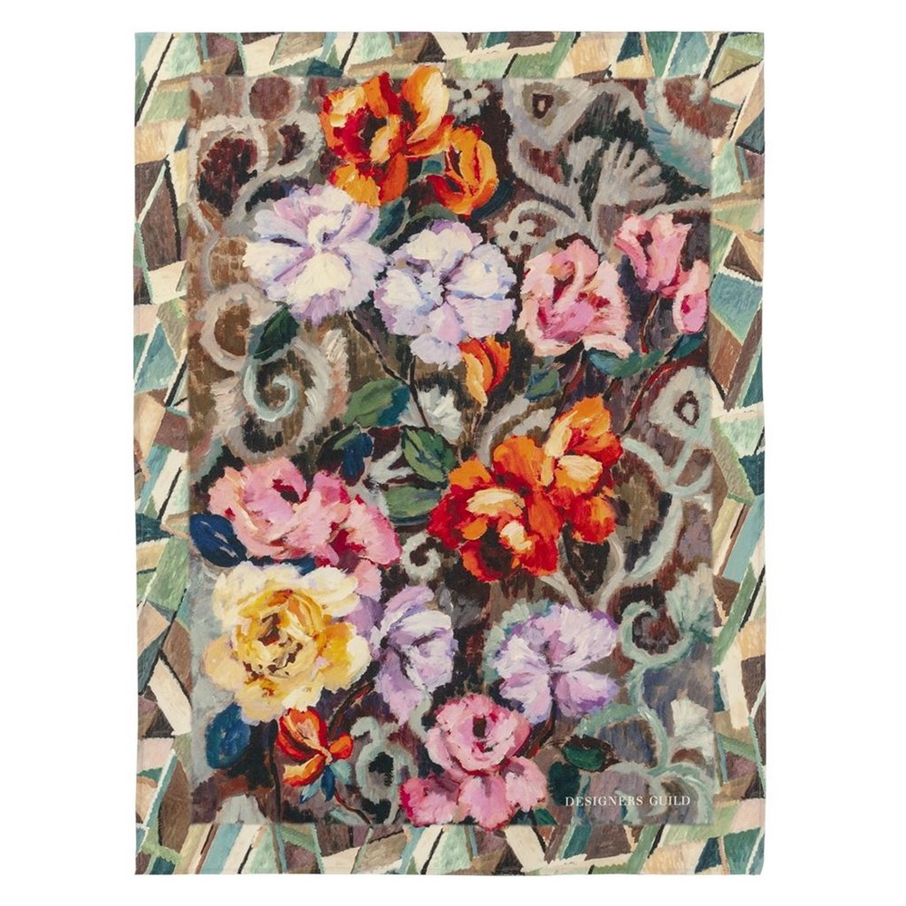 Tapestry Flower Throw by Designers Guild in Damson Multi